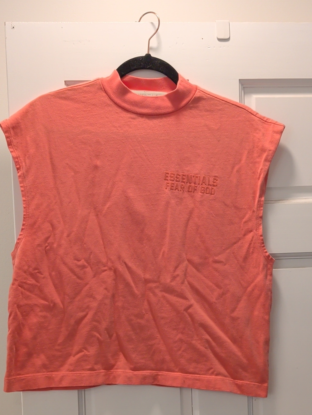 Fear of God Essentials Coral Sleeveless Mock Neck Muscle Tee